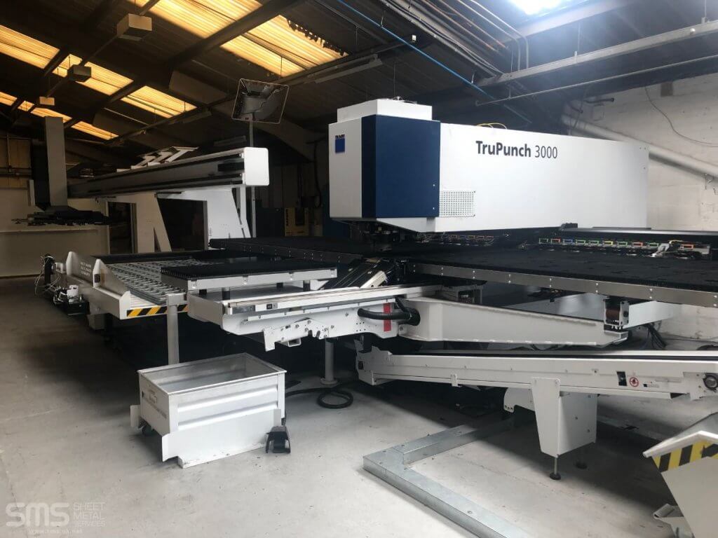 Full shot of Trumpf Trupunch 3000 at Sheet Metal Services Seaforth, Liverpool