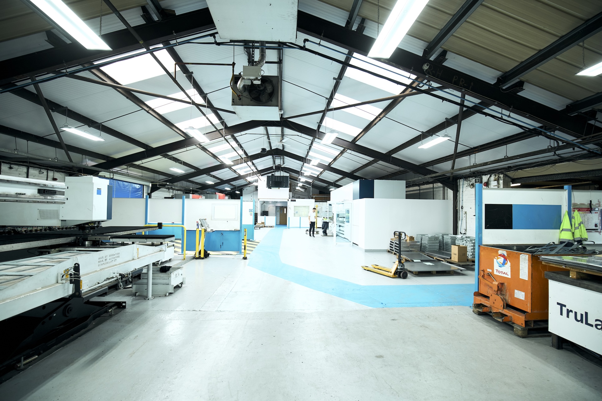 the facility of SMS carrying out sheet metal fabrication in Liverpool